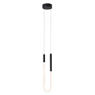 Afx Adel Single Led Pendant In Black