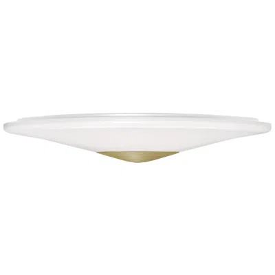 Afx Alpine 21" Wide Light Antique Brass Led Flush Mount