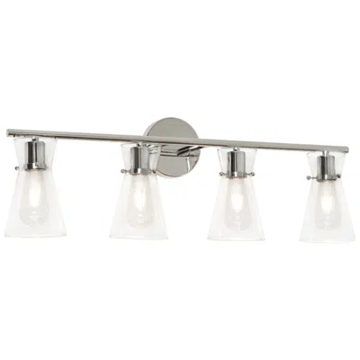 Afx Amanda 30 3/4" Wide Polished Chrome Metal 4-light Bath Light