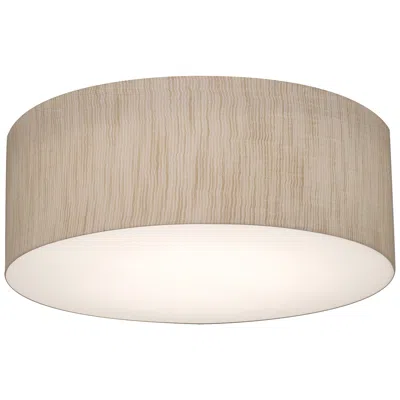 Afx Anton 12 1/4" Wide Jute Drum Led Ceiling Light