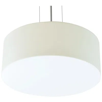Afx Anton 15" Led Pendant - Satin Nickel Finish - Linen White Shade