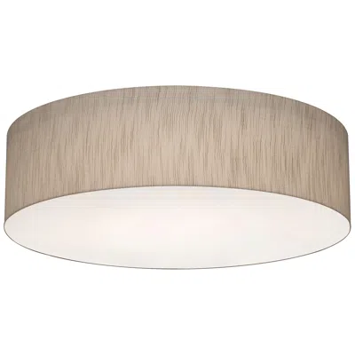 Afx Anton 19" Flush Mount - Jute Shade
