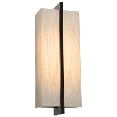 Afx Apex 13 1/2" High Espresso Led Wall Sconce With Jute Shade