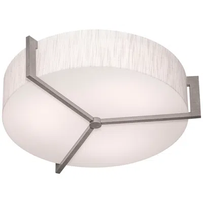 Afx Apex 14.25" Weathered Grey Led Flush Mount