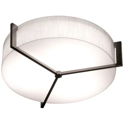 Afx Apex 17" Espresso Led Flush Mount