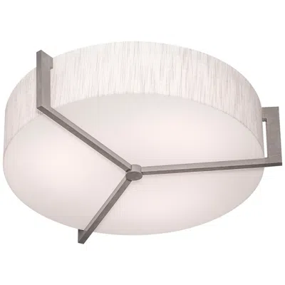 Afx Apex 17" Weathered Grey Led Flush Mount