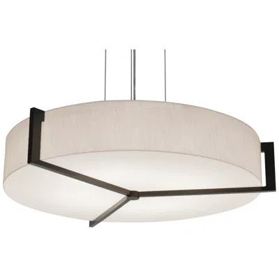 Afx Apex 17" Wide Espresso Led Drum Pendant Light