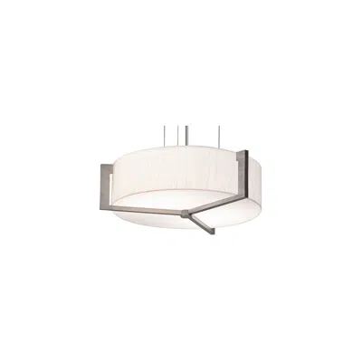 Afx Apex 17" Wide Weathered Gray Led Drum Pendant Light