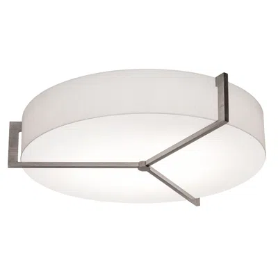 Afx Apex 21 1/4" Wide Weathered Gray Drum Ceiling Light