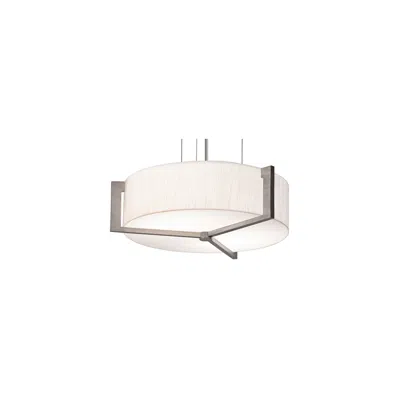Afx Apex 22 1/4" Wide Weathered Gray Led Drum Pendant Light