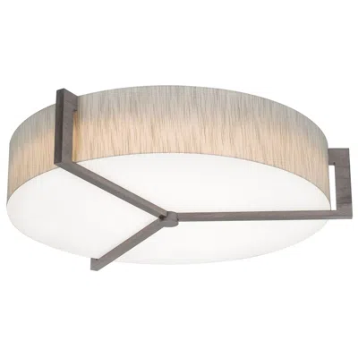 Afx Apex 27 1/4" Wide Jute Drum Ceiling Light