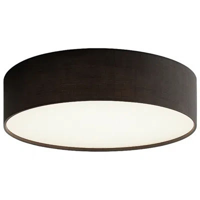 Afx Ashland 12" Wide Black Led Flush Mount