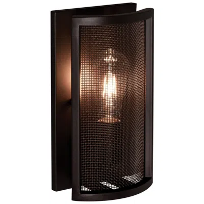 Afx Austin 11" High Bronze Industrial Modern Wall Sconce