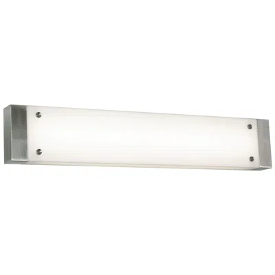 Afx Avanti 40" Integrated Led Vanity - Satin Nickel Finish - White Shade