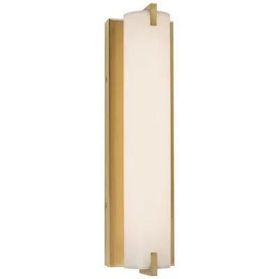 Afx Axel 16" Wide Satin Brass Finish Modern Led Wall Light