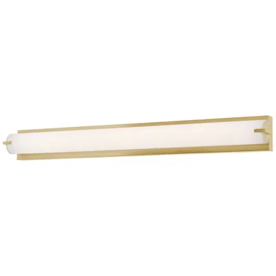 Afx Axel 36.75" Wide Satin Brass Finish Bath Vanity Led Light