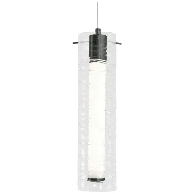 Afx Bari 4" Wide Black Led Pendant