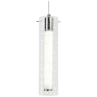 Afx Bari 4" Wide Polished Chrome Led Pendant