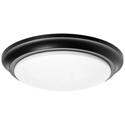 Afx Baron 14" Wide Black Led Flush Mount