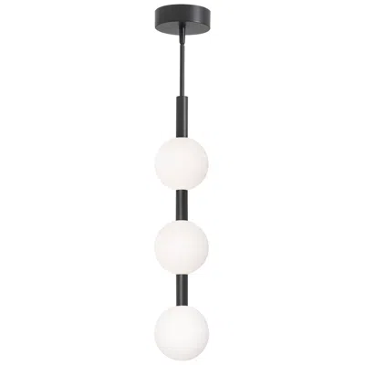 Afx Baroque 32" High 3-light Black Led Pendant