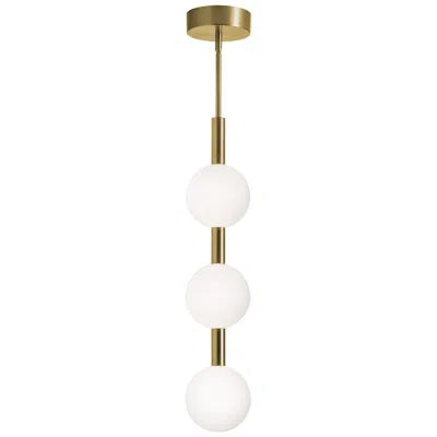 Afx Baroque 42" High 3-light Black Led Pendant