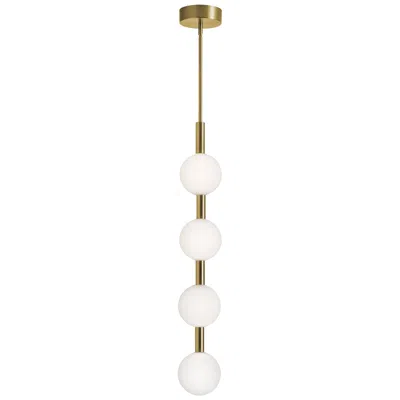 Afx Baroque 42" High 4-light Antique Brass Led Pendant
