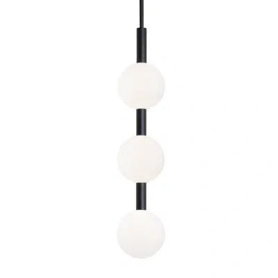 Afx Baroque - Led Pendant - 32" - Black