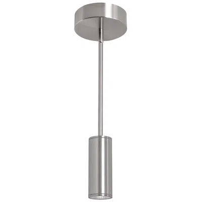 Afx Beverly 5.91" Wide Satin Nickel Outdoor Led Pendant In Silver