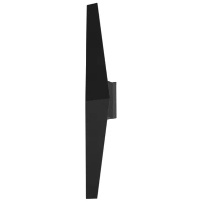 Afx Brink 24" High Black Led Wall Sconce With White Acrylic Shade