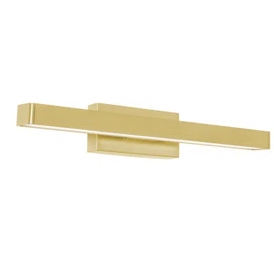 Afx Brock 18" Wide Satin Brass Led Vanity In Gold