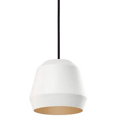 Afx Bronx 10" Wide White Gold Pendant