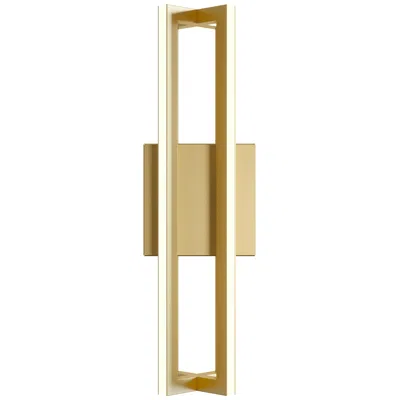 Afx Cass 16" High Gold Metal Led Modern Wall Sconce