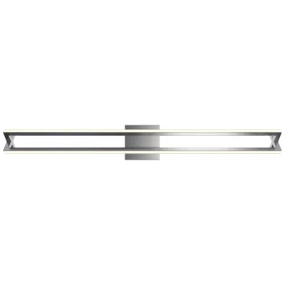Afx Cass 36" Wide Satin Nickel Metal Led Bath Light