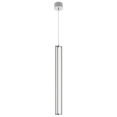 Afx Cass 4" Wide Satin Nickel Led Mini Pendant