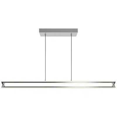 Afx Cass 48" Wide Satin Nickel Led Linear Pendant