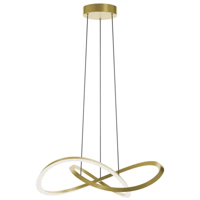 Afx Celeste 23 3/4" Wide Light Antique Brass Led Pendant Light