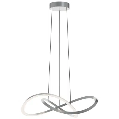 Afx Celeste 23.63" Wide Satin Nickel Led Pendant