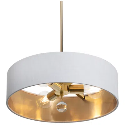 Afx Celine 18" Wide Satin Brass Pendant