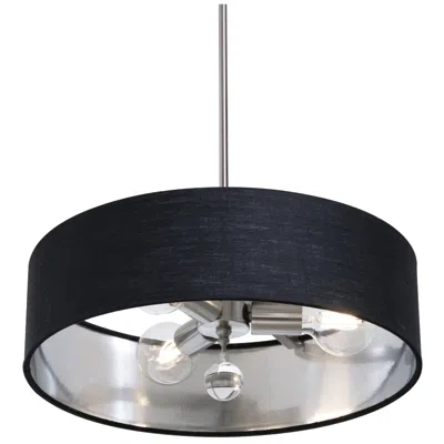 Afx Celine 18" Wide Satin Nickel Pendant
