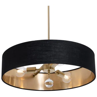 Afx Celine 24" Wide Satin Brass Pendant