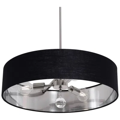 Afx Celine 24" Wide Satin Nickel Pendant