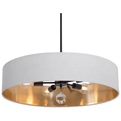 Afx Celine 30" Wide Black Pendant