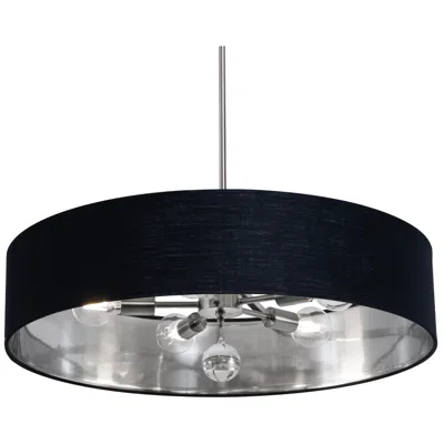 Afx Celine 30" Wide Satin Nickel Pendant