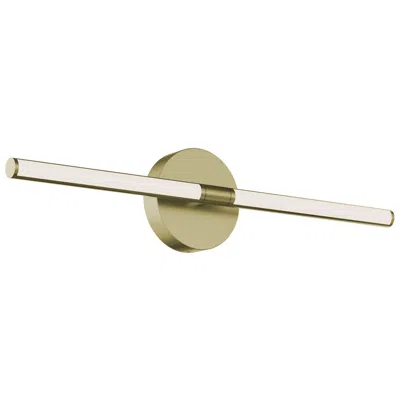 Afx Chicago 24"w Antique Brass 30w Led Vanity Light W/ White Acrylic Shade