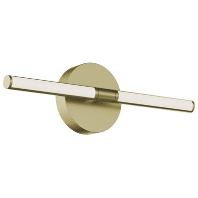 Afx Chicago 7"w Light Antique Brass 20w Led Vanity Light W/ White Acrylic Shade
