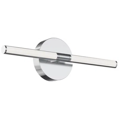 Afx Chicago 7"w Polished Chrome 20w Led Vanity Light W/ White Acrylic Shade