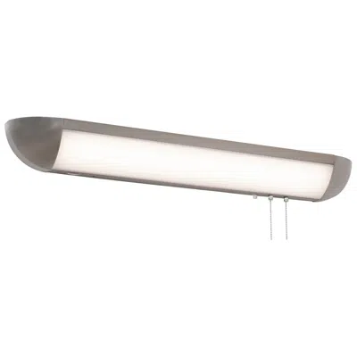 Afx Clairemont 36" Wide Satin Nickel Led Overbed