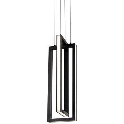 Afx Cole 6" Wide Black 2-light Modern Led Mini Pendant Light