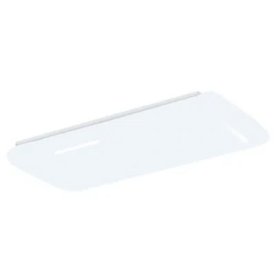 Afx Contemporary Floating Cloud Flush Mount In White