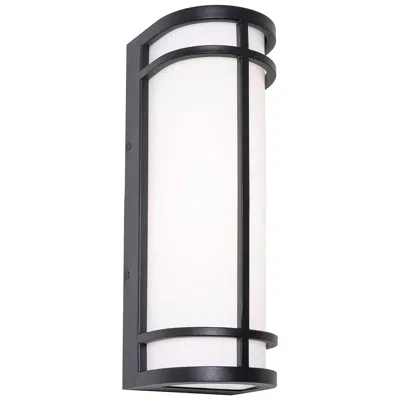 Afx Crain 16" High Black Led Outdoor Sconce
